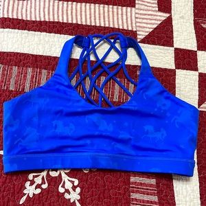 Women’s CVG blue shadow unicorn bra